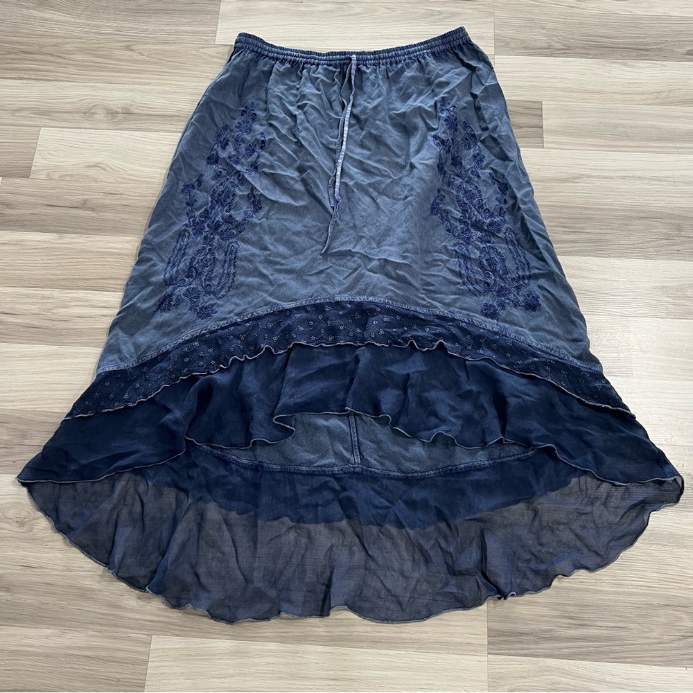 Women's Blue and Navy Skirt FABULOUS Brand Size: FREE SIZE made In INDIA